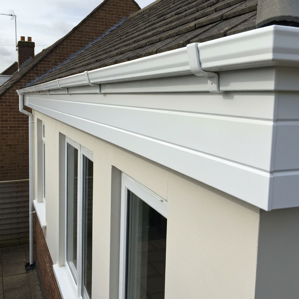UPVC guttering installation